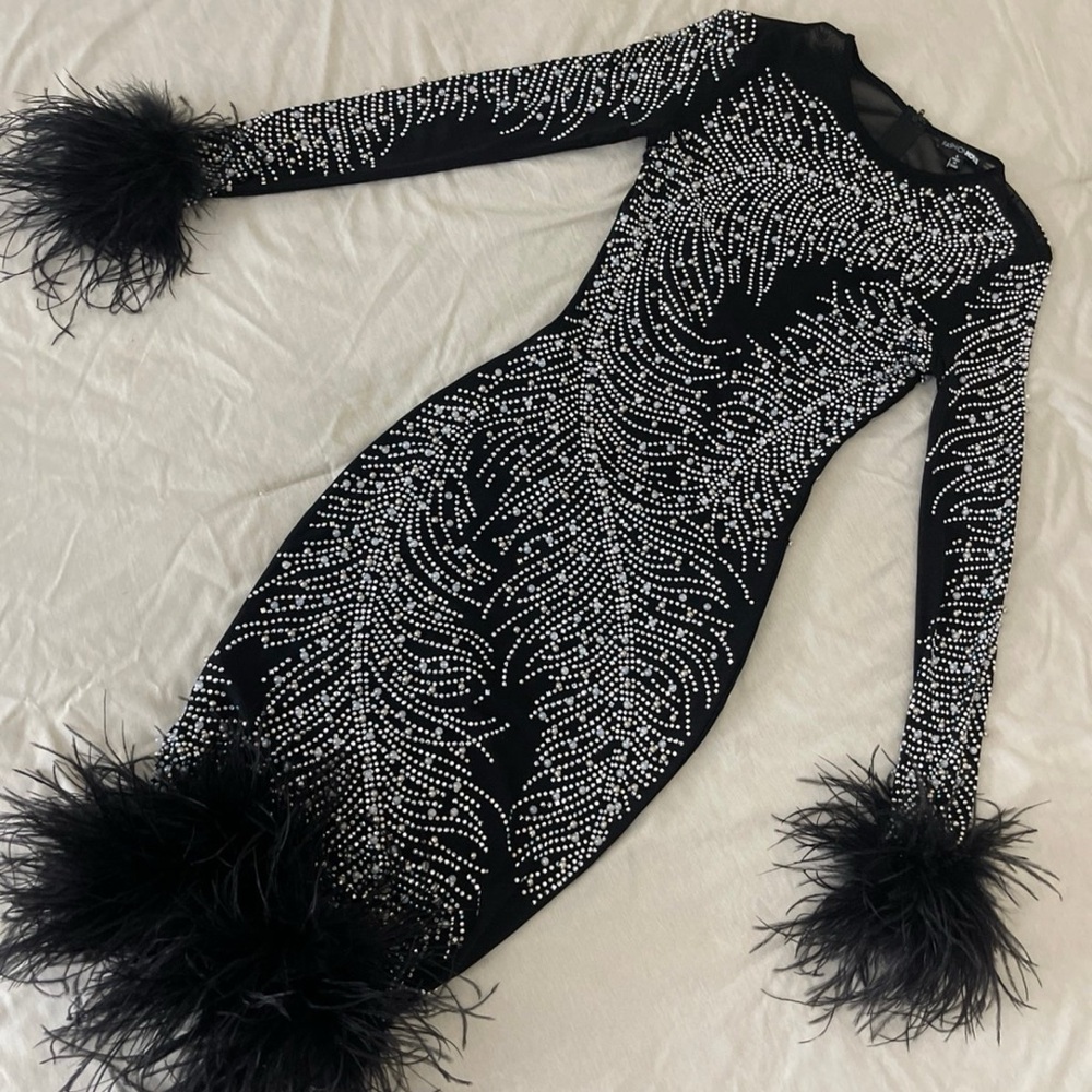 Fashion Nova Embellished Dress